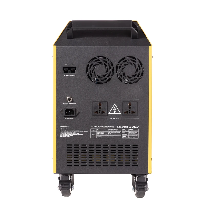 Hybrid Solar System 2KW 3KW All In One Portable Power Station With LifePo4 Battery