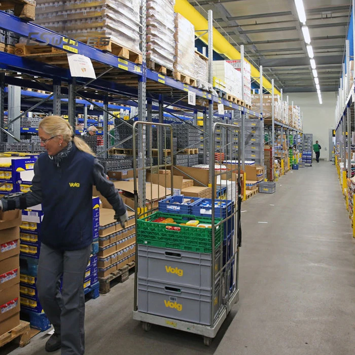 складная сетчатая тележка с колесами для хранения груза