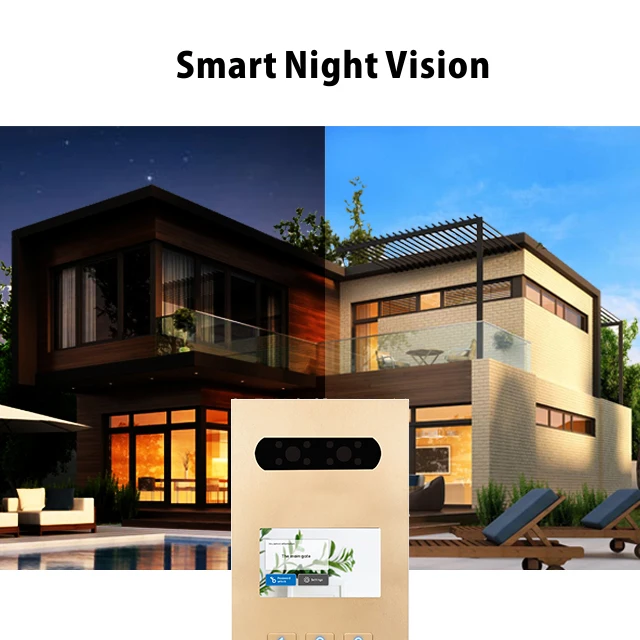 Golden IP Intercom Door Phone System Doorbell For Multi Apartments