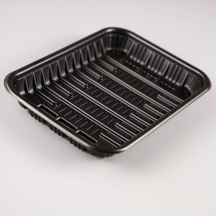 Disposable plastic meat tray frozen fast food packaging take out PP food tray