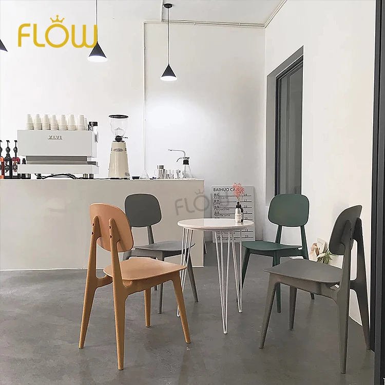 Оптовая продажа, Дешевые штабелируемые пластиковые обеденные стулья из полипропилена для продажи, ресторан, красочный открытый сад, кафе, кофейный обеденный стул