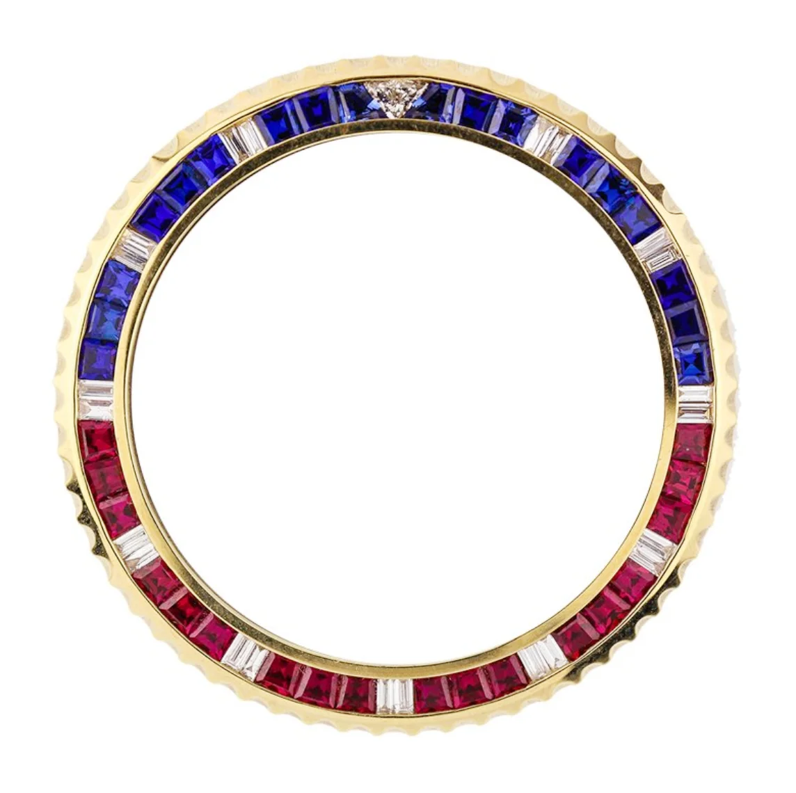 
Synthetic gem Moissanite CVD Suitable for brand watches Stainless steel bezel 18kgold diamond 