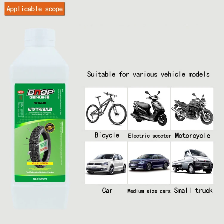 DNOP  1000ml Bicycle tire sealant Tire sealant perforation sealing fluid Non-toxic and latex free