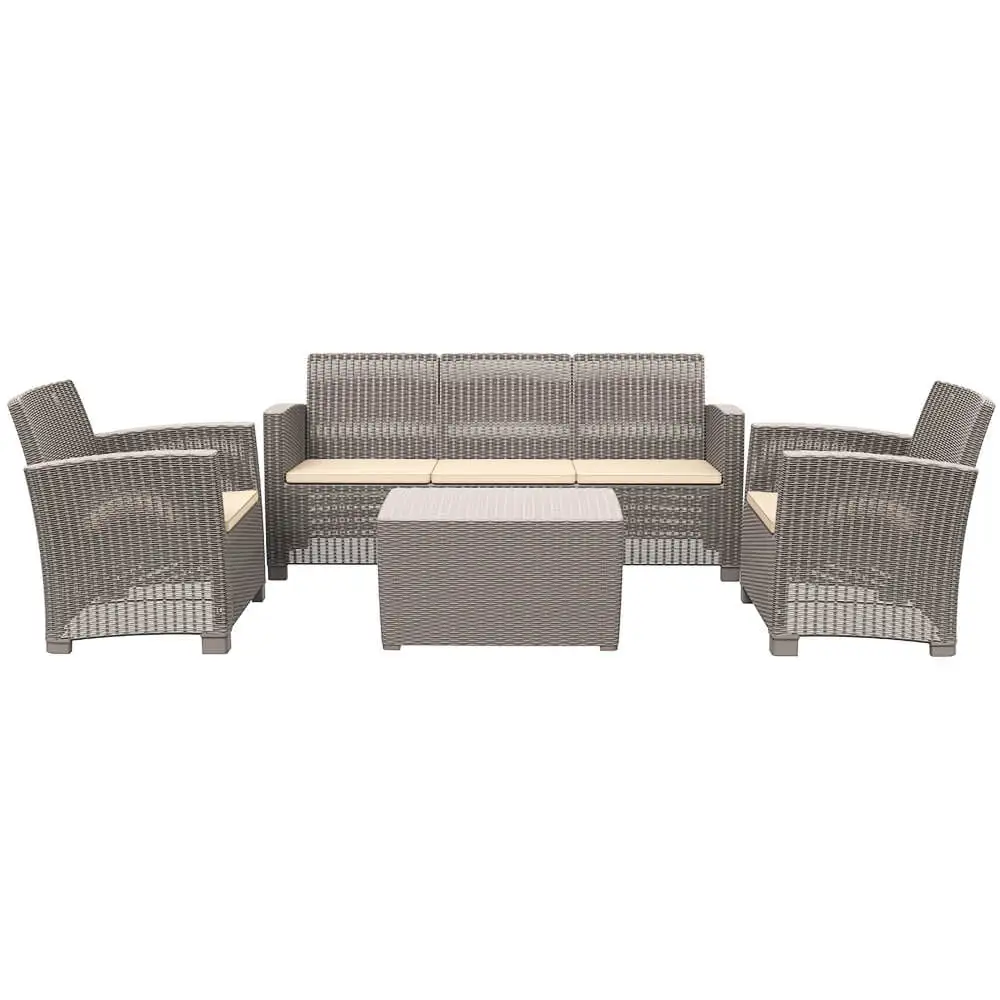 Storage tale sofa outdoor corner plastic sofa lounge set
