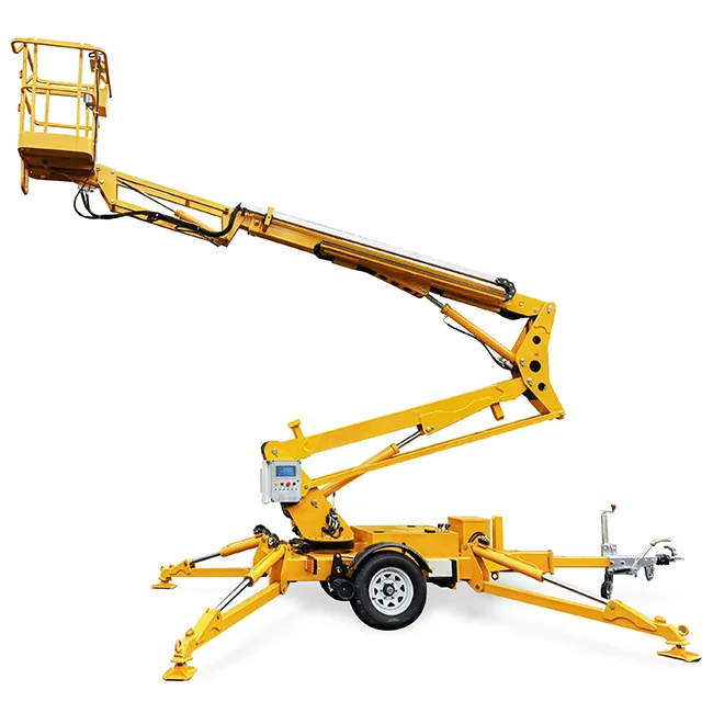 Mobile Boom Lift 8~20m Towable Articulating Boom Lift Man Lift Aerial Work Platform