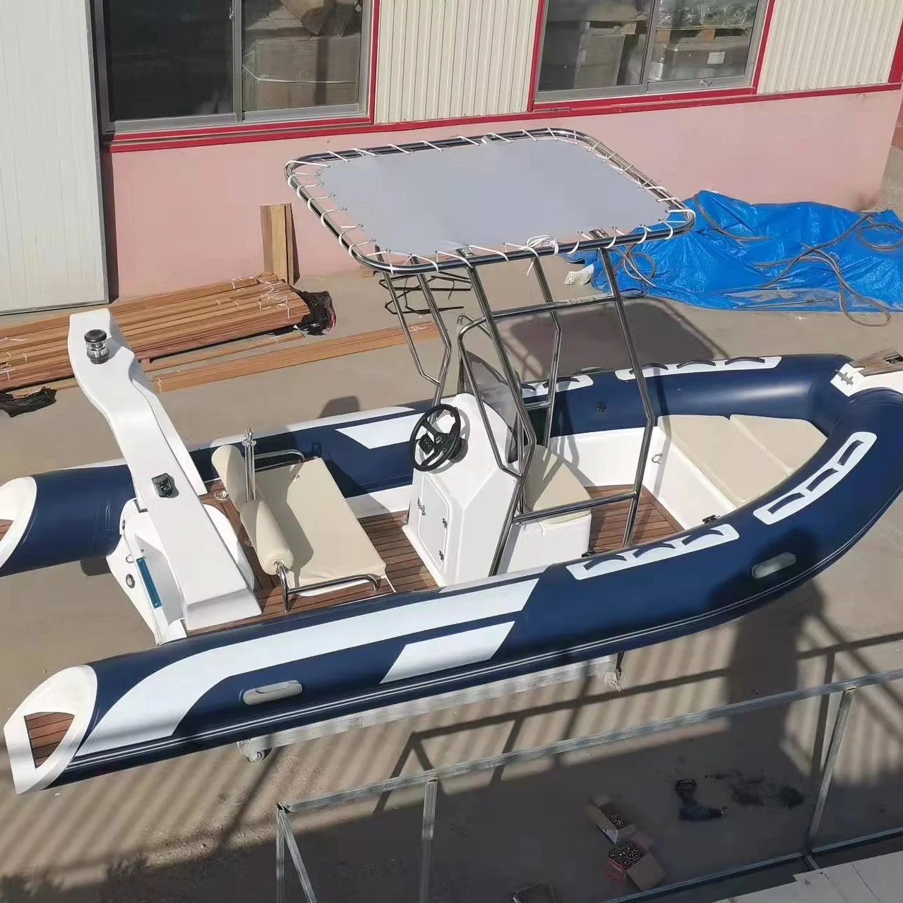 4.7m Rib Boats Fiberglass Pvc Inflatable Boat Manufacturer Rib Boats