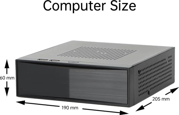 Low Cost Minipc I3 I5 I7 CPU Mini Desktop Pc 4G 8G Ram 128G Gaming Office Mini Portable Computer Mini Chassis