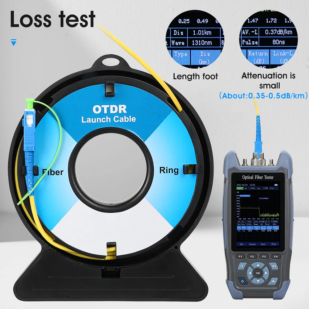 NWS SC-UPC OTDR Dead Zone Eliminator,Fiber Rings ,Fiber Optic OTDR Launch Cable Box 2KM Single Mode 1310/1550nm