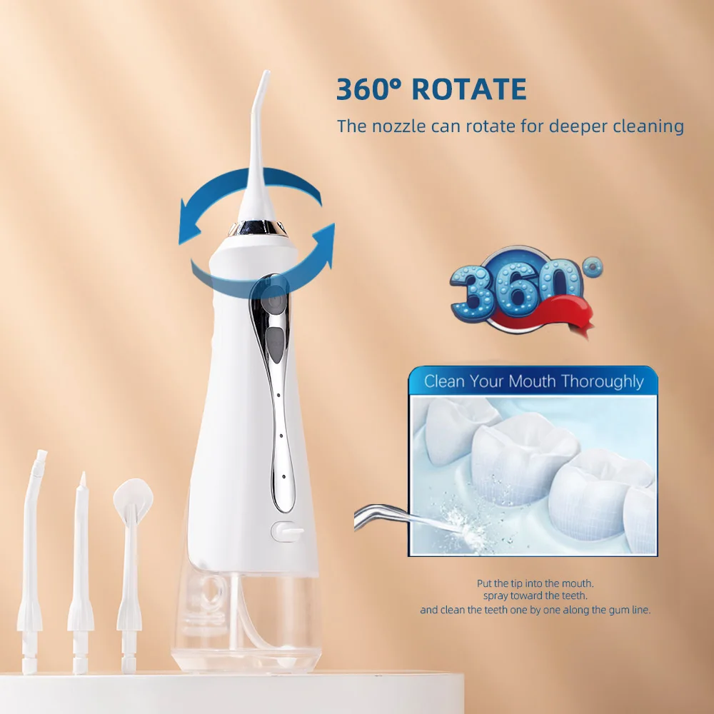 2021 IPX7 Waterproof Portable Cordless Oral Irrigation Toothbrush Water Flosser With Wholesale Price