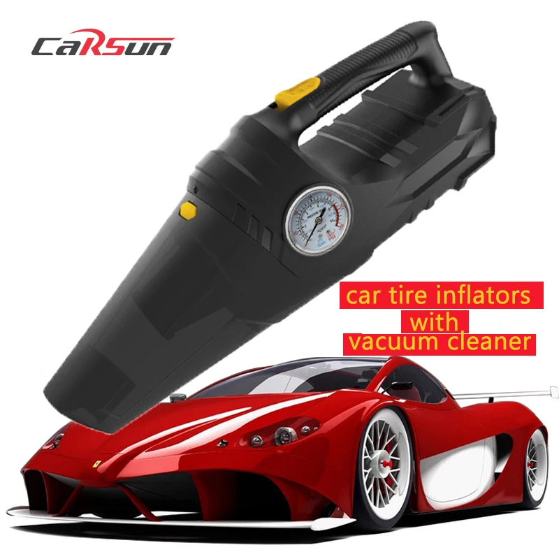 CARSUN 185904 12V digital 4 in 1 car vacuum cleaner tire inflator