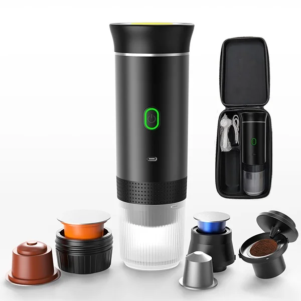 Portable Capsule Espresso Machine Heating Water Coffee Maker Handheld Automatic Espresso Machine With Travel Case