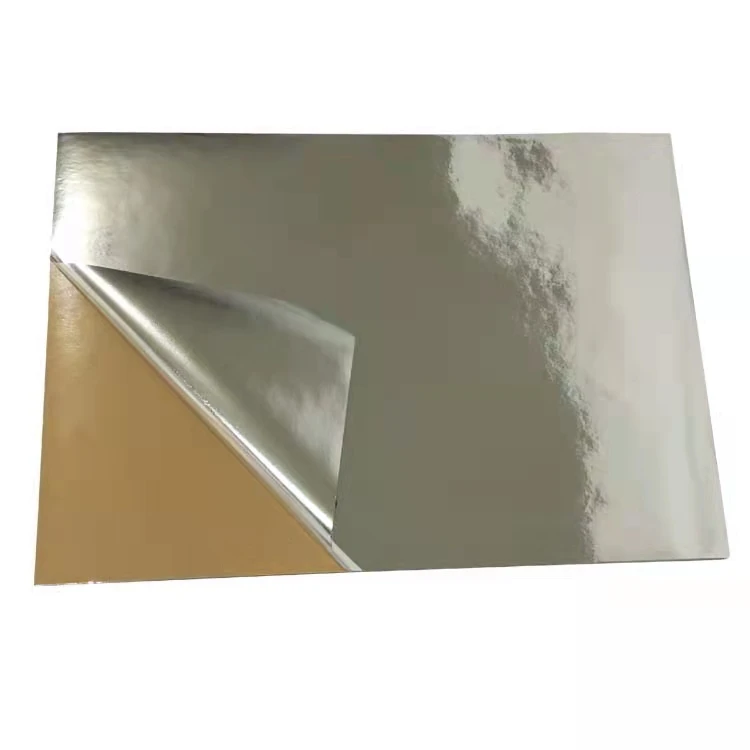 Silver PET Film With Yellow /White Foil Paper Hot Melt Glue PET Film Inkjet Printing Packaging Label Die Cut Logo Sticker