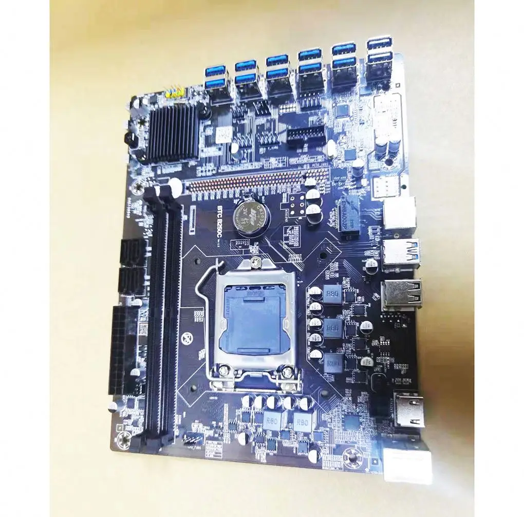 B250c motherboard 12ports  LGA-1151 3.0 usb* 6, 2.0 usb* 2 , sata*4 ,1* HD, 1*RJ45 TB360 mainboard
