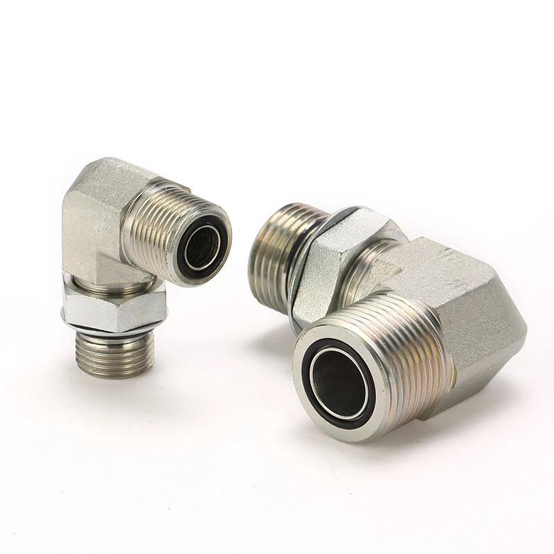 Manufactured by professional factory 90 degree elbow ORFS male/SAE male with o-ring adjustable pipe fittings
