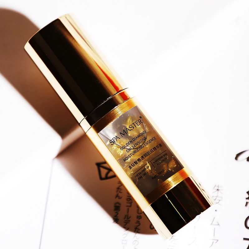 24K face serum private label acne scar dark spot lightening anti-aging brightening skin whitening caviar 24 k gold serum OEM