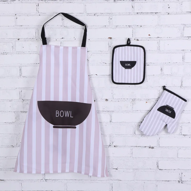 Adjustable Fashion High-Grade Lady Men Cotton Linen Restaurant Kitchen Aprons For Woman Household Cooking Baking Aprons Gadgets