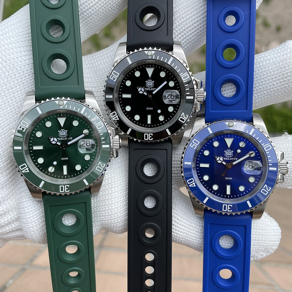 Водонепроницаемые часы SD8205 Steeldive 30 атм 41 мм кварцевый механизм из нержавеющей стали для дайвинга