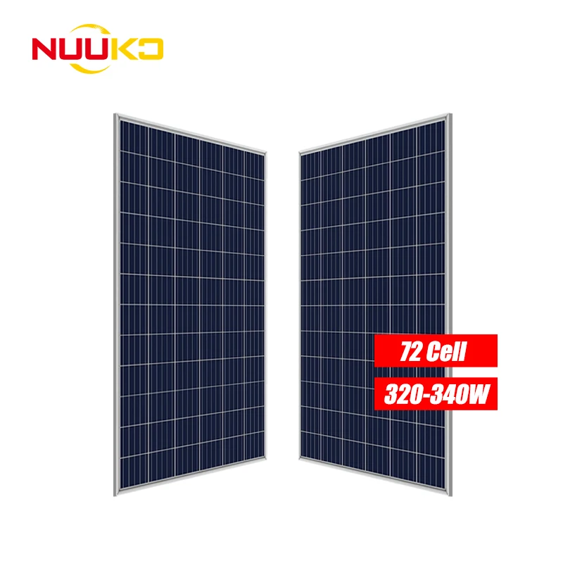Дешевые поликристаллические поли Nuuko 320w 325w 330w 335w 340w солнечные панели модули солнечных батарей