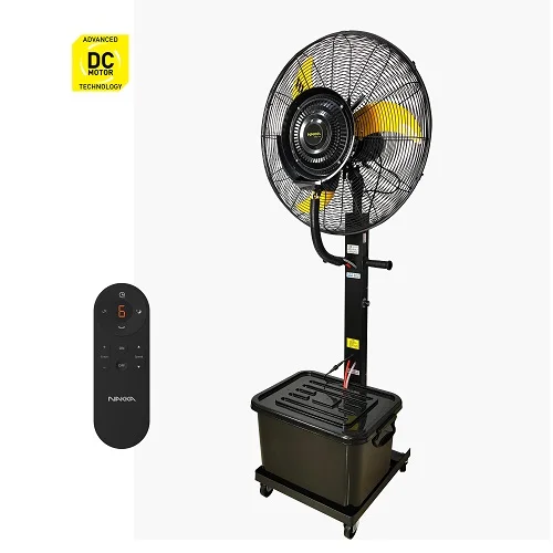 High Air Volume Dc Power Source Outdoor Office Home Water Ice Mist Spray Fan