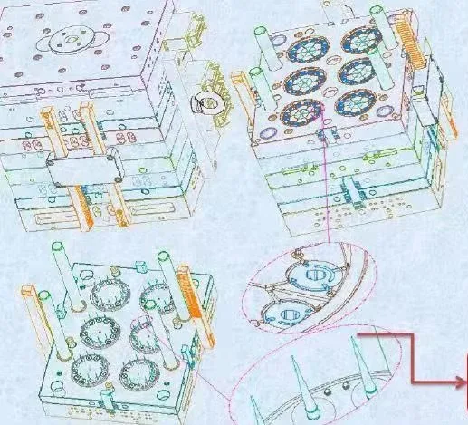 
Hot runner system for plastic injection mold 