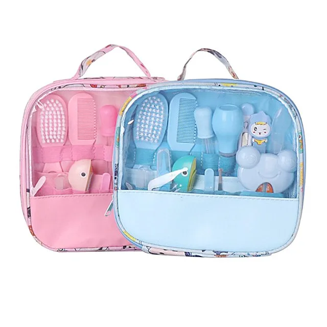 13 pcs Baby Nail Clipper Scissors Nose Cleaner Toddle Healthcare and Grooming Kit Gift Set