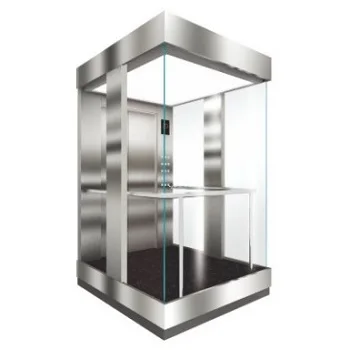 Outdoor elevator with glass elevator cabin lifts elevator