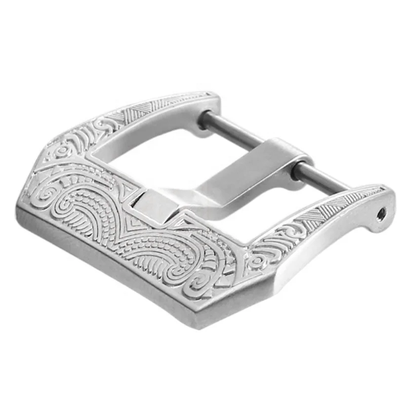 Luxury pvd matte black screw watch band clasp 18mm 20mm 22mm 24mm 26mm watch strap buckle for Panerai strap