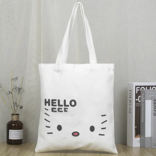 Wholesale Custom Print Logo Cheap Reusable Shopping Bags Plain White Blank Cotton Canvas Tote Bag