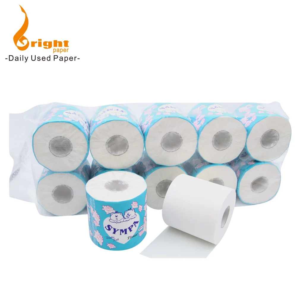 wholesale bulk cheap toilet paper roll tissue for bathroom 2 ply toilet paper