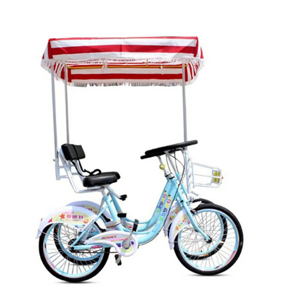 new model double bench surrey bike family 2 wheels tandem bicycle sightseeing tourist tandem bicycle
