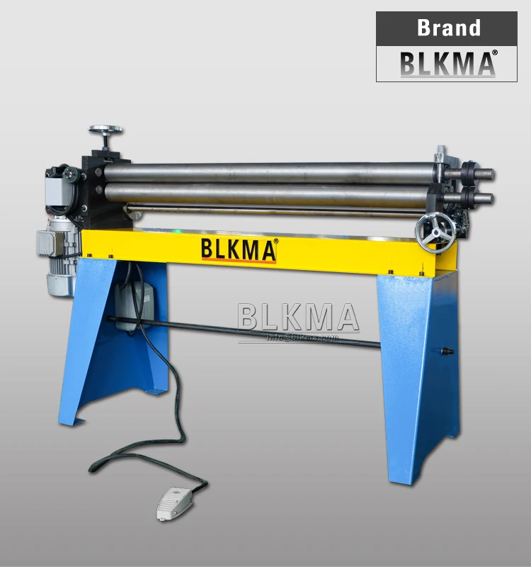 Manual asymmetrical 3-roller rolling/bending machine