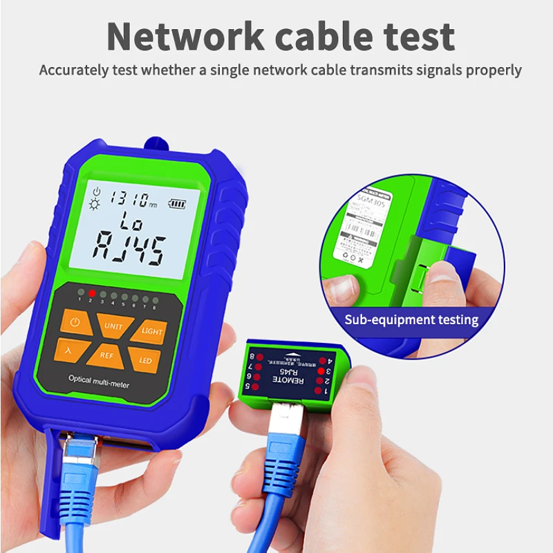 OEM Portable Network optical fiber cable tester High-precision 9 wavelengths G5 mini deviser optical power meter
