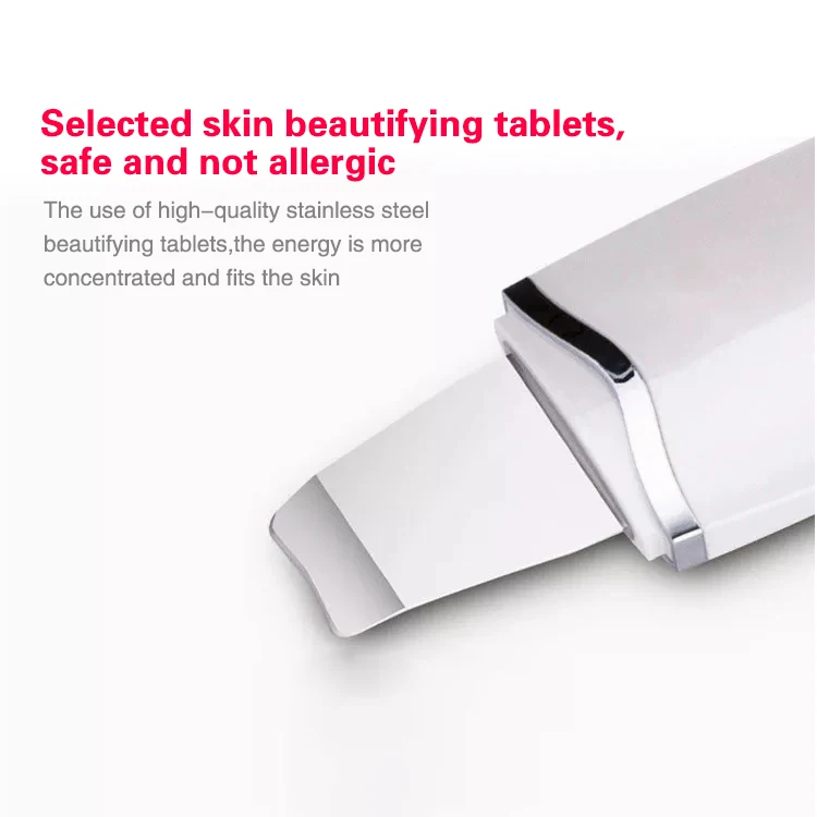 Spatula Ultrasonic Skin Scrubber Spatula 4 Modes Facial Scrubber