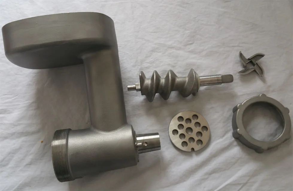 LFGB meat mincer head and body stainless steel Spare Parts meat grinder attachment