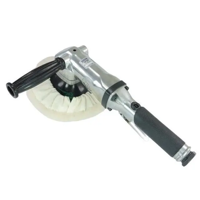Die-Casting Housing Button Exhaust Air Pneumatic Angle Polisher Sander Grinder 2500rpm 7Inch Pad Size With Custom Service