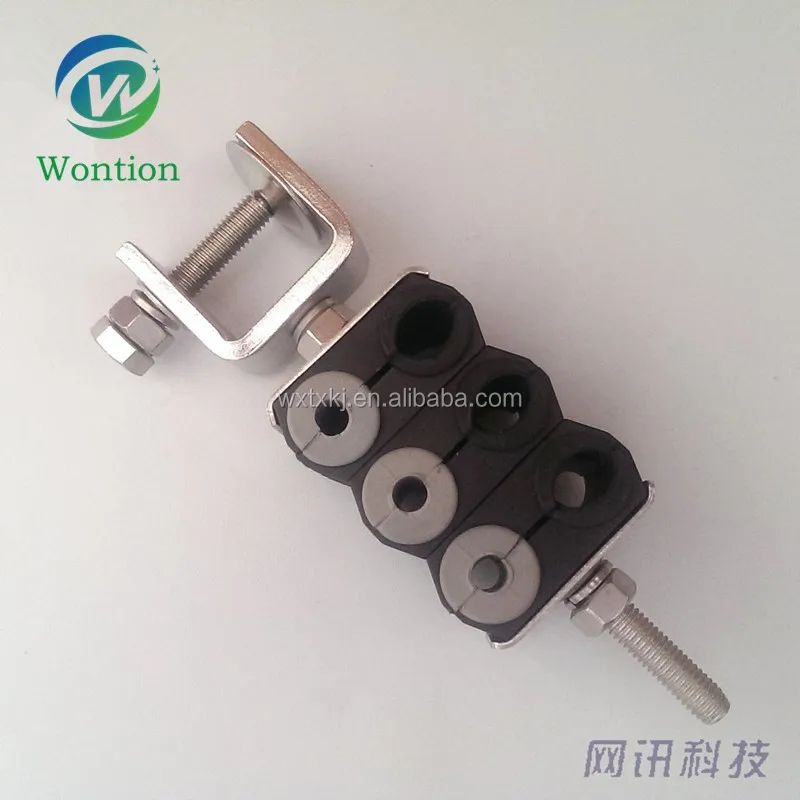 Telecom cable clamp,through type fiber cable clamp 7-10mm