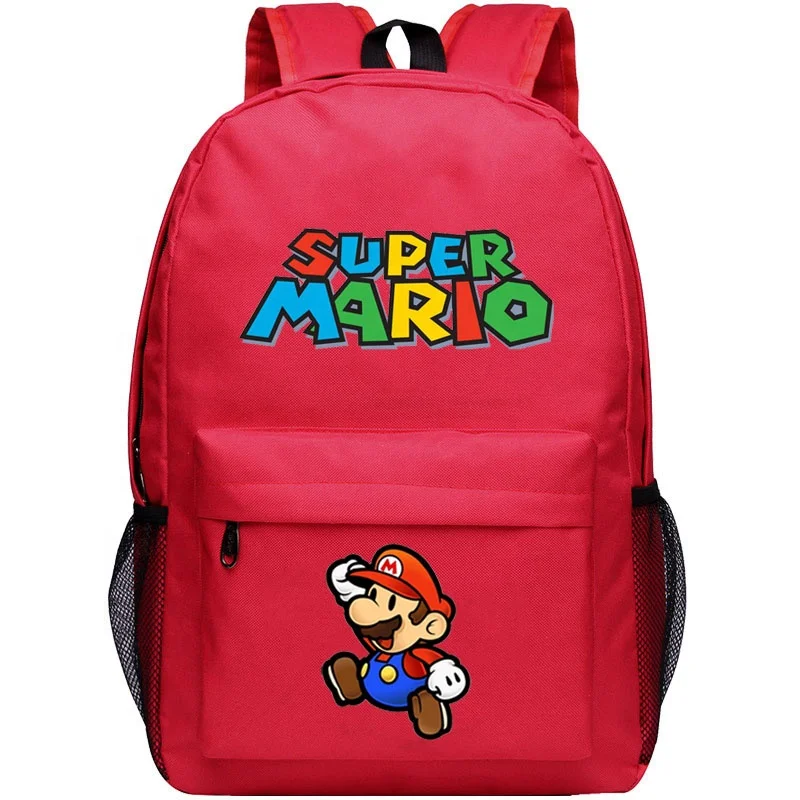 Wholesale custom oxford student kids children super mario mochila school bookbag bolsa super mario backpack