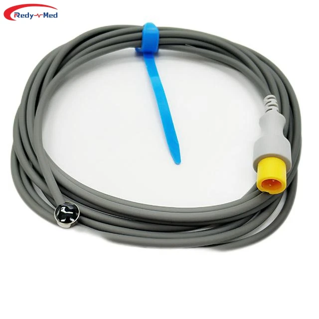 Mindray reusable adult skin temperature probe sensor ,3.0m