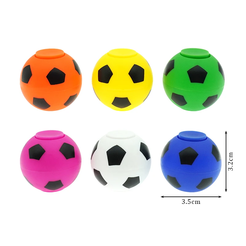 Mini Plastic Finger Gyro Football Fingertip Gyroscope Fidget Spinner Surprise Small Promotional Toys for Kids