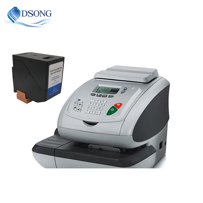 Neopost IS-420 A0095614 Blue Inkjet Cartridge with Chip compatible for Quadient Neopost IS350 IS420 IS480 Franking machine, 84ML