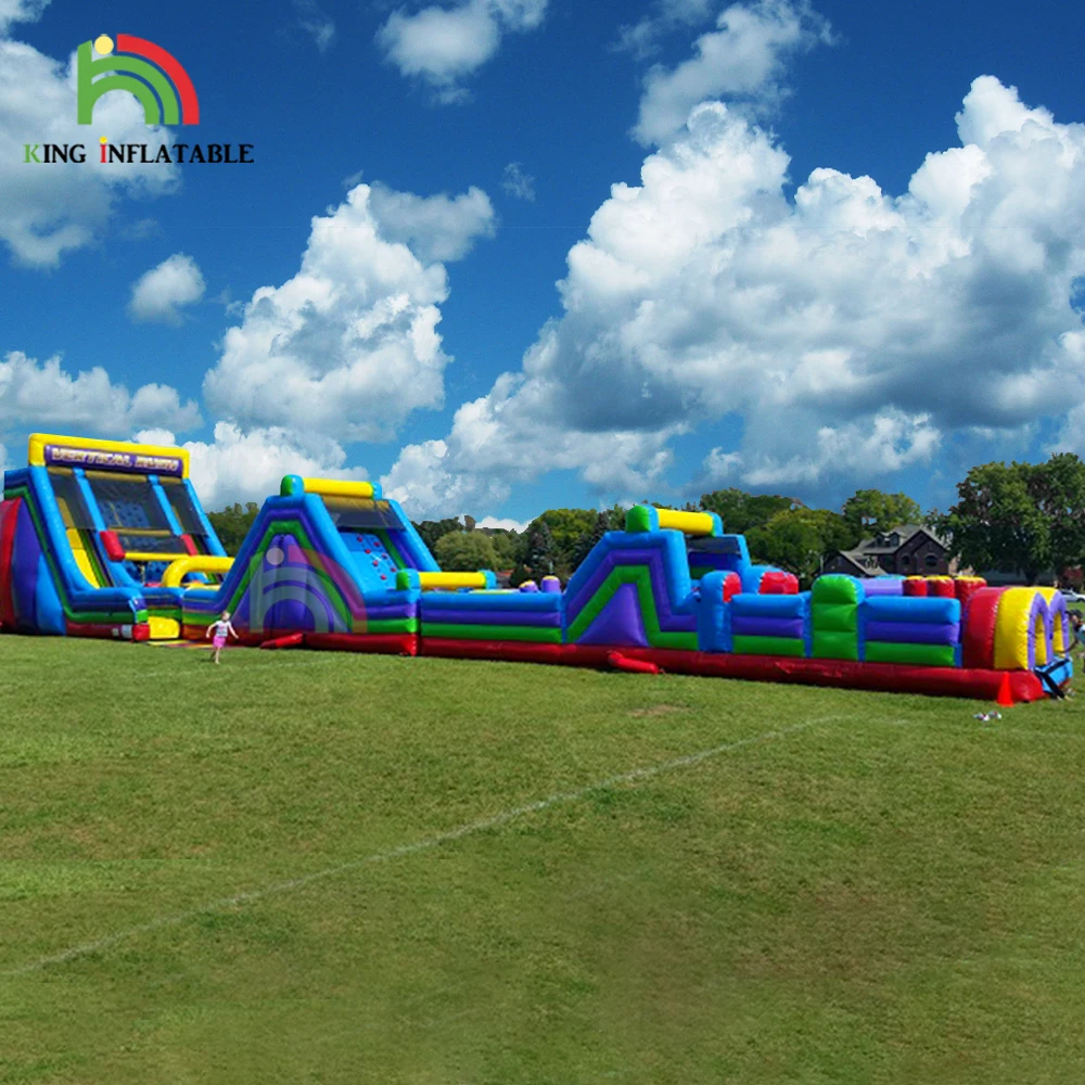 Biggest Inflatable Obstacle Course Wipeout Race Games Largest Bouncer Combos Equipment Inflatable Obstacles Boot Camp Challenge