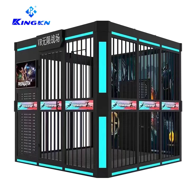 Kingkn Hot sale 9d vr virtual reality simulator equipment vr simulator multi player shooting game machine