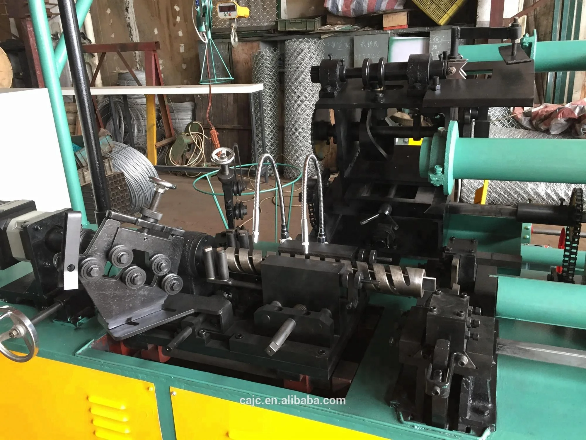 manual operated chain link fence  making machine