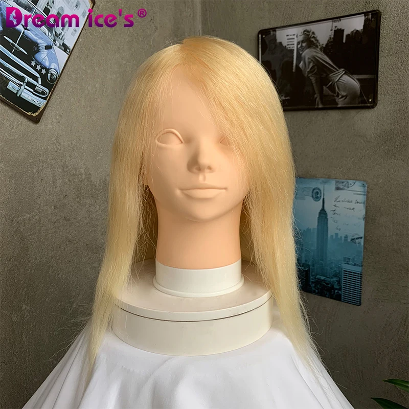 Hair Salon training head Adjustable Tripod Stand,Wig Stand Tripod, Barber Training Doll Steel Mannequin Head Holder Tripod