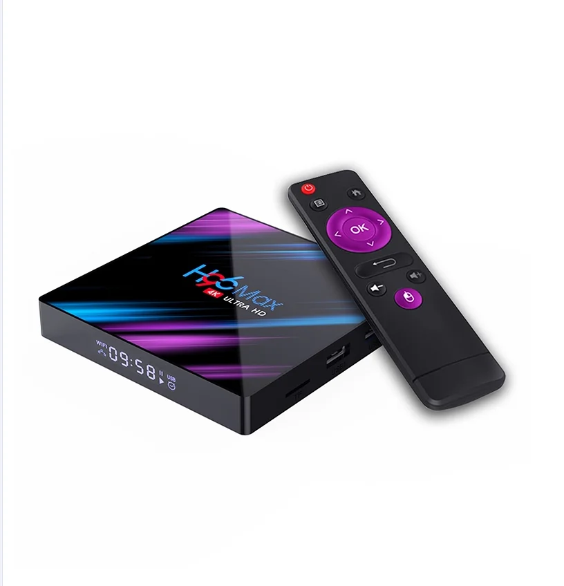 Приставка Смарт-ТВ H96 MAX Android 9 0 4 + 64 ГБ 4K