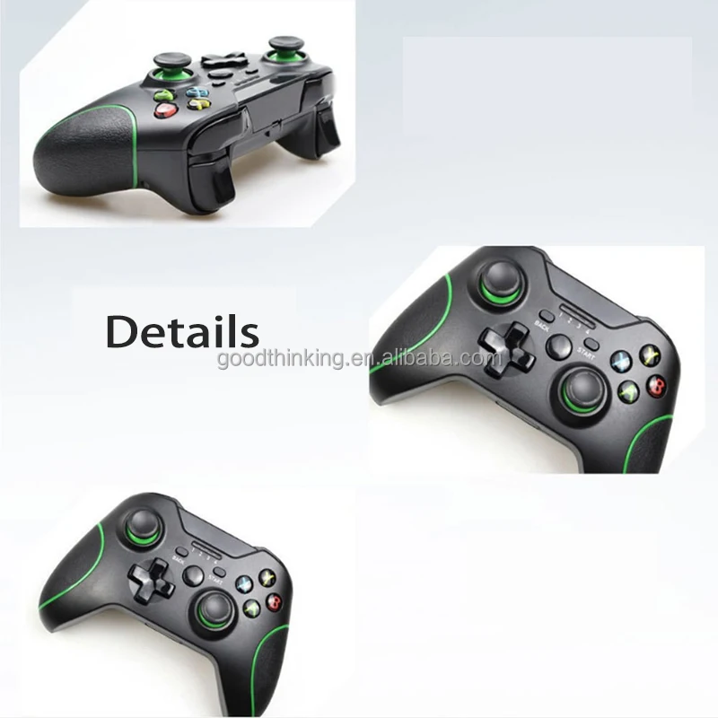 Wholesale OEM LOGO rechargeable gamepad PC Gaming joystick 2.4 ghz wireless game controller for xbox one for ps3