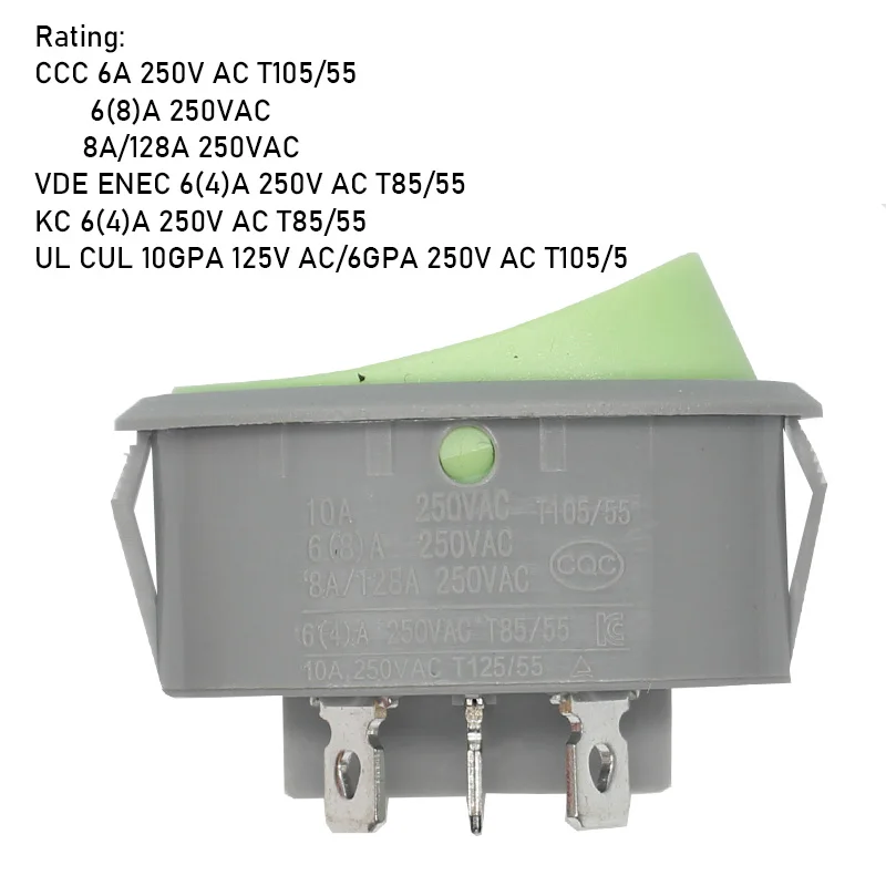 RS601E 1030041 6 pin  10A Toy  power switch for 3D printer electric blanket  hair dryer oven microwave