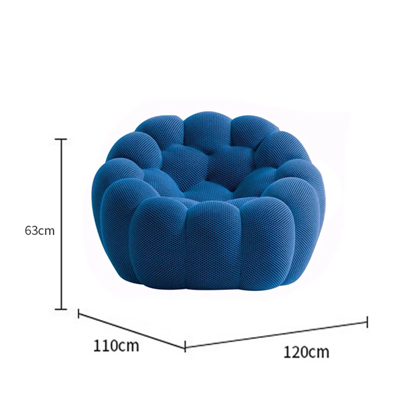 Living room Accent chair Home Furniture Children Lazy Child chair Custom green grey purple bubble linen velvet fabric armchair