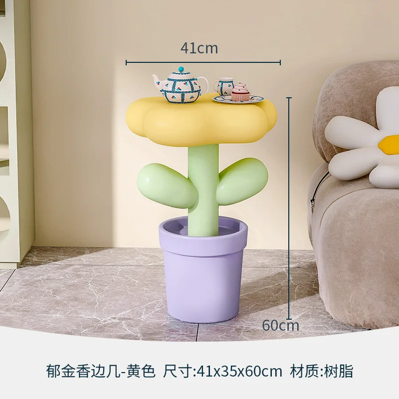 Creative Floor Coffee Table Sofa Side Living Room Diy Ornaments Table Side Cabinet Tulip Small Side A Few wholesale