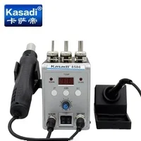 Solder Station 8586 2-in-1 Electric Soldering Irons Hot Air Heat Gun 760w Smd Rework Desoldering Welding Repair Tools Kit